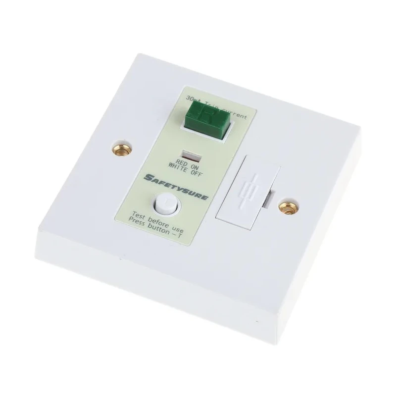 RS PRO 13A Flush Mounted Fused Spur with Passive RCD 230V AC BS7288 BS7288
