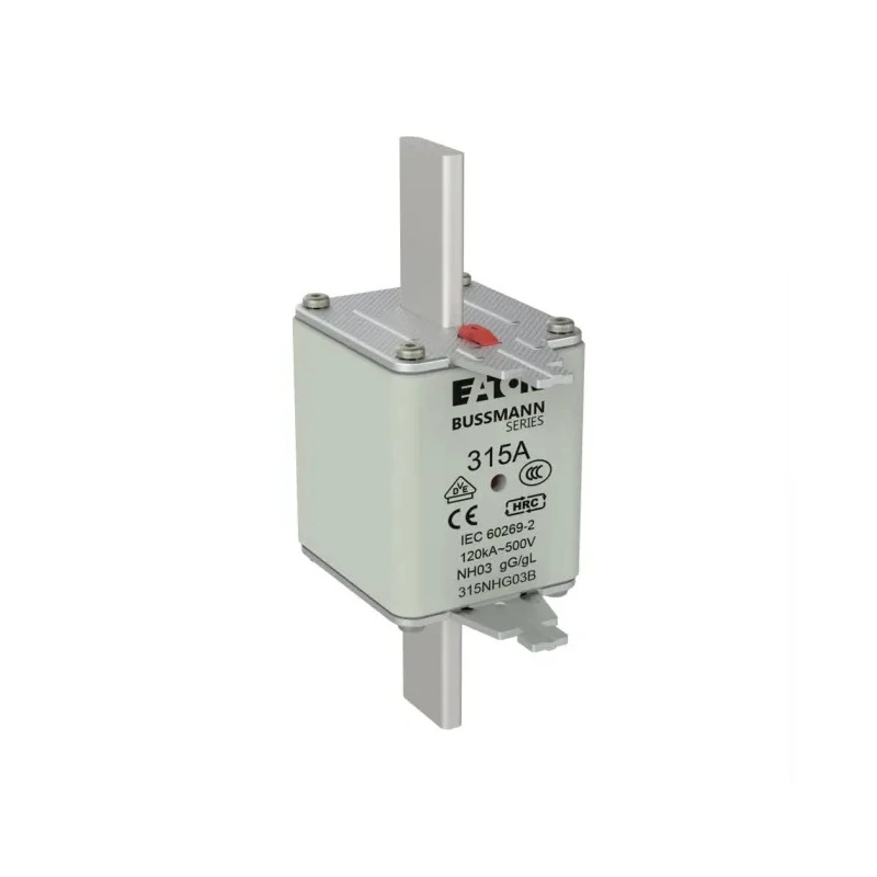 Eaton NH Fuse 315A Current Rating 500V Voltage NH03 Fuse Size with High Rupture Capacity NH03