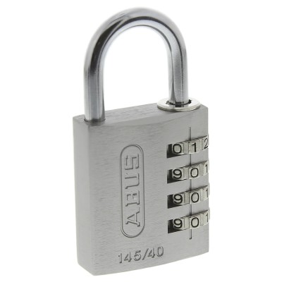 ABUS Combination Padlock Steel Aluminium Safety Padlock Weatherproof 6 mm Shackle 40mm Body 0036984
