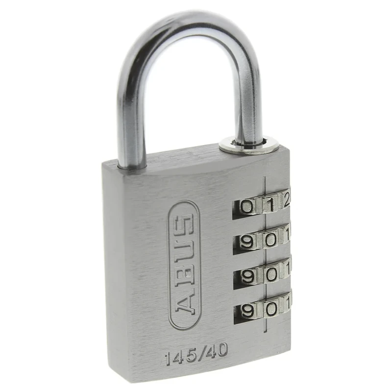ABUS Combination Padlock Steel Aluminium Safety Padlock Weatherproof 6 mm Shackle 40mm Body 0036984