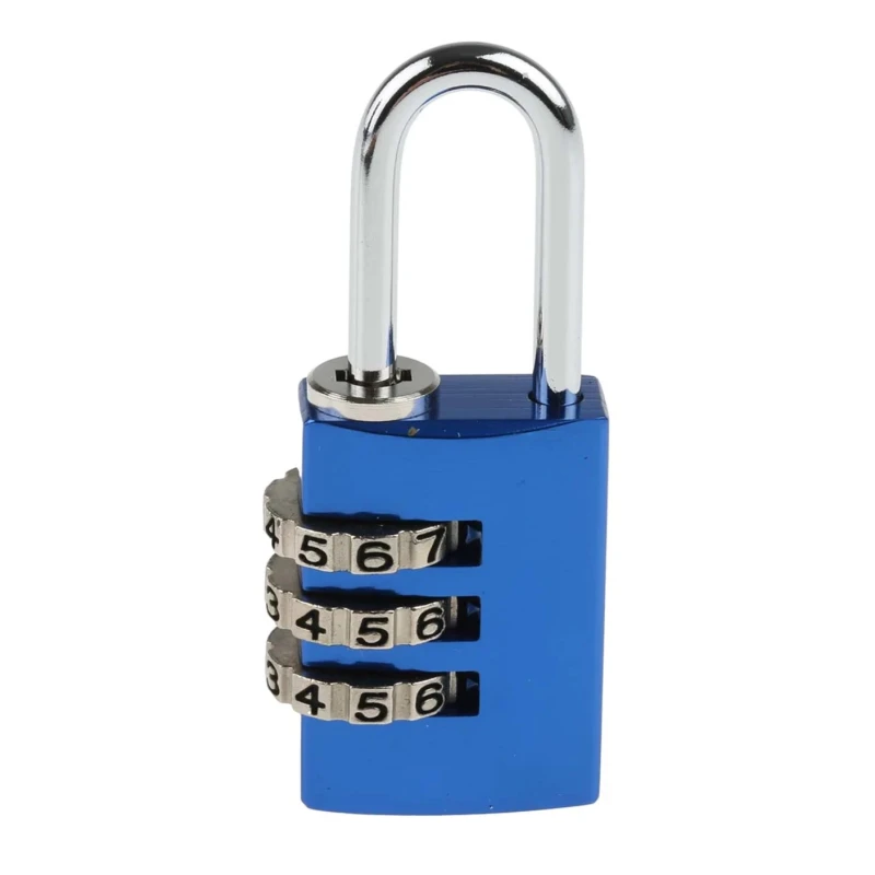 ABUS Combination Padlock Aluminium Steel Safety Padlock Weatherproof 3 mm Shackle 20 mm Body 145/20 Blue