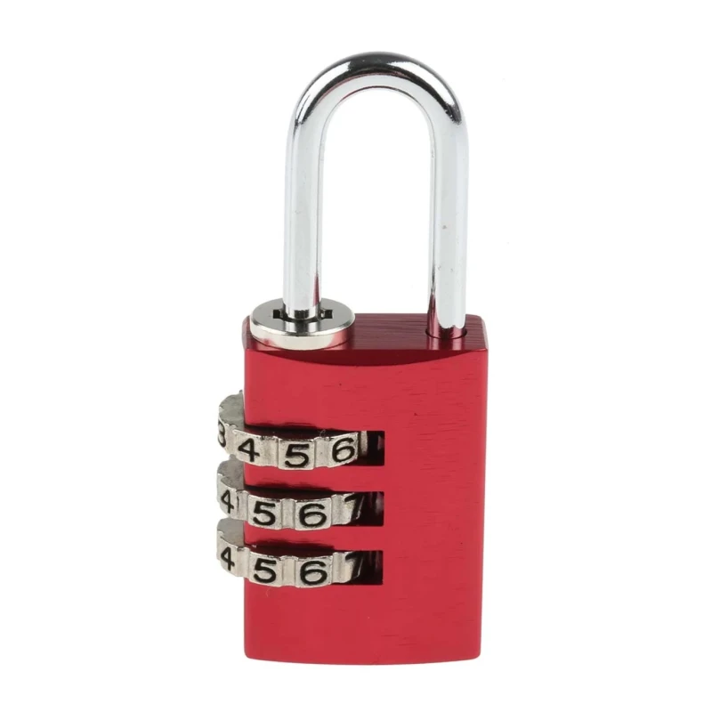 ABUS Aluminium Steel Safety Combination Padlock Weatherproof 3 mm Shackle 20 mm Body 145/20 Red