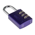 ABUS Aluminium Combination Safety Padlock Weatherproof 4.8 mm Shackle, 3 mm Body 145/30 Lilac