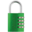 ABUS Combination Padlock Steel Aluminium Weatherproof Safety Padlock 6 mm Shackle 40mm Body 145/40 Green