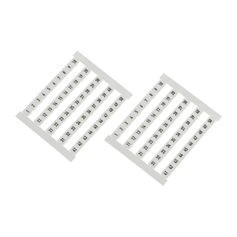 Weidmüller Numbers Terminal Marker for use with Terminal Block 5mm Length PA Material 0473460001
