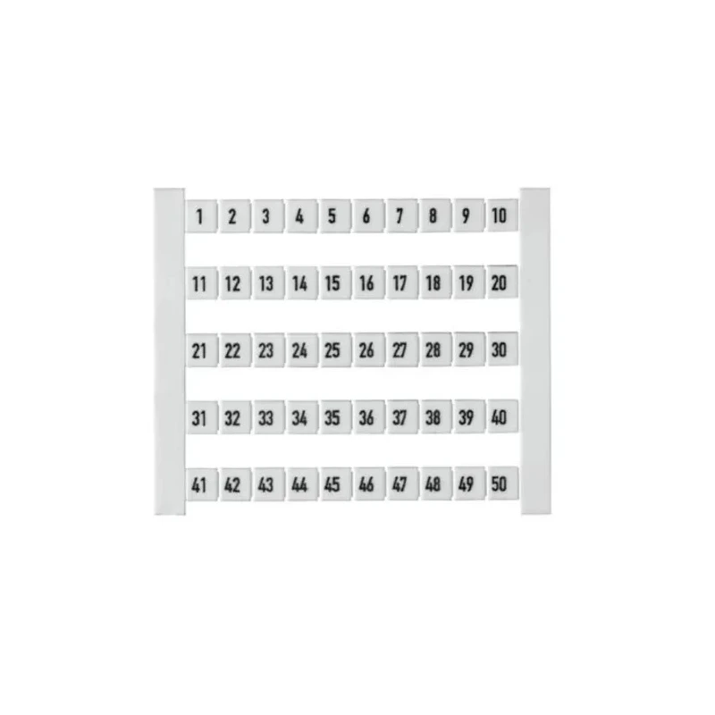 Weidmüller Numbers Terminal Marker for use with Terminal Block 5mm Length PA Material 0473460001