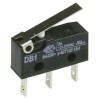 ZF Short Lever Micro Switch with Tab Terminal, 6A Current Rating, 250V AC Voltage, SPDT Contact Configuration DB1C-B1LB