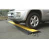 RS PRO Heavy Duty Dual Purpose Rubber Cable Cover, 900 mm Length x 600 mm Width, Yellow and Black, Model 26101340