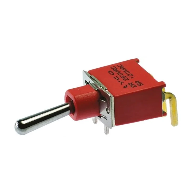 TE Connectivity Toggle Switch PCB Mount On-On SPDT Through Hole Terminal 28 V dc 115 V ac 1-1825142-5