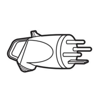 Legrand 32A 400V Europe Mains Connector Grey Cable Polymer Screw Termination 0 558 55