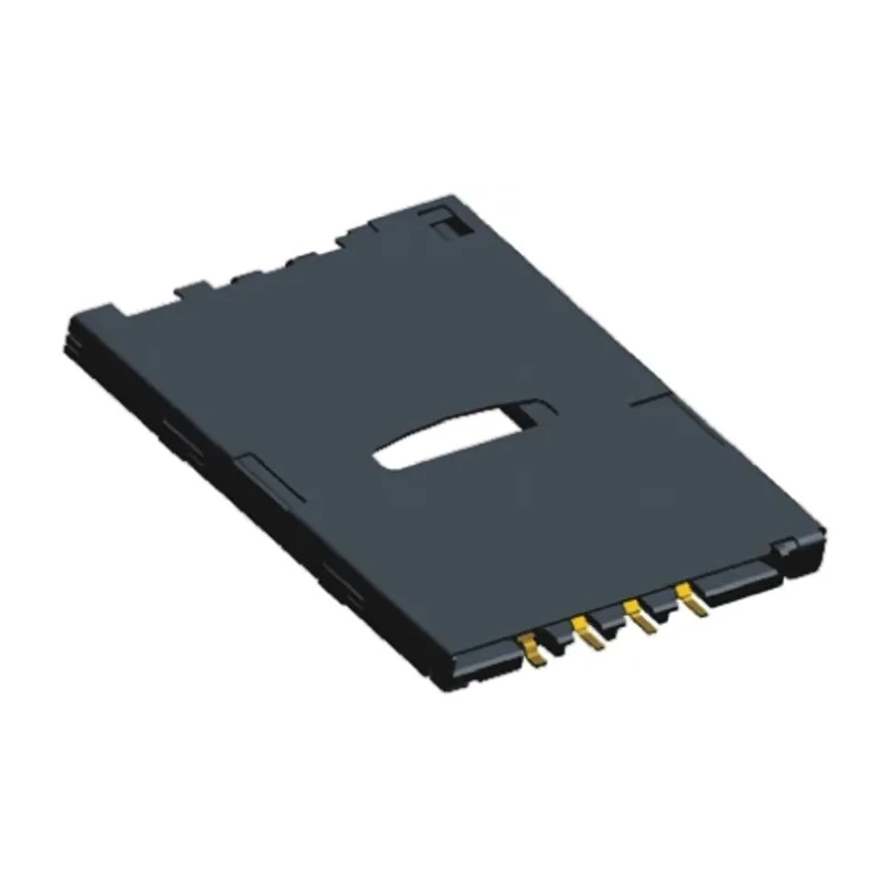 TE Connectivity 6 Way Push-Push SIM Memory Card Connector, Surface Mount, Solder Termination, Model 1981959-1