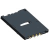 TE Connectivity 6 Way Push-Push SIM Memory Card Connector, Surface Mount, Solder Termination, Model 1981959-1
