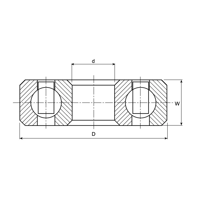 Igus Single Row Deep Groove Ball Bearing 6 mm ID, 19 mm OD, 6 mm Width, Polyetheretherketone Cage BB-626-A500-70-ES