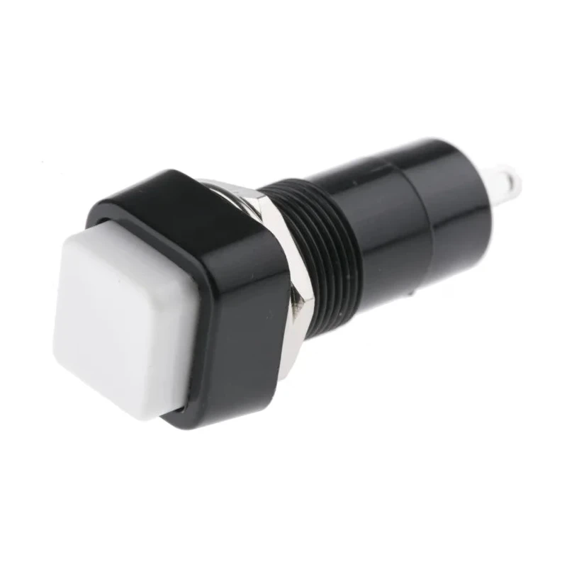 Lumberg Push Button Switch Panel Mount 12 mm Cutout SPST Latching IP40 IP67 250 V ac PBS-001A-1