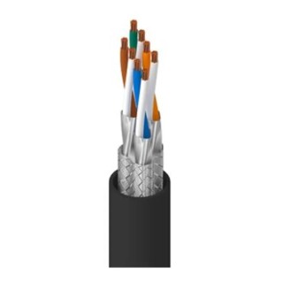 Belden Cat7 Shielded Screened Ethernet Cable 305 m Length Polyurethane Jacket Black 74005PU