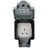 MK Electric 13A Grey 1 Gang Flush Mount Plug Socket Indoor & Outdoor Type G British K56480GRY