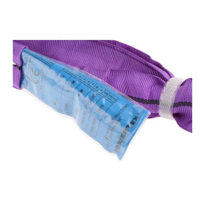 RS PRO 1 m Purple Round Lifting Sling Endless Polyester Material 1t Capacity 729-3044
