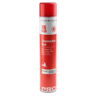 RS PRO Acrylic-Based 750 ml Red Line Marker Spray for Durable Bright Lines 727-5595