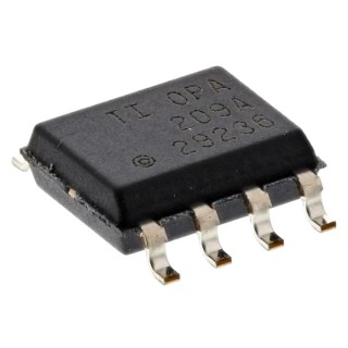 Texas Instruments Operational Amplifier, Surface Mount, SOIC 8-Pin, 18 MHz Gain Bandwidth, 4.5V-18V OPA209AID