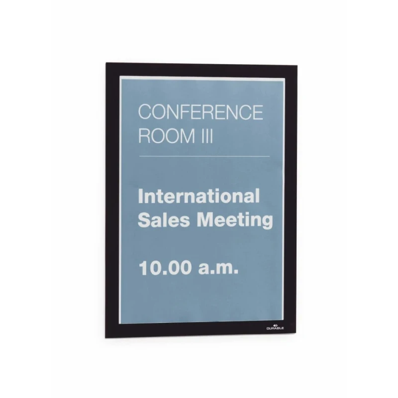 Durable Black A4 Document Display Polyvinyl Chloride 323mm Height 236mm Width 4872-01
