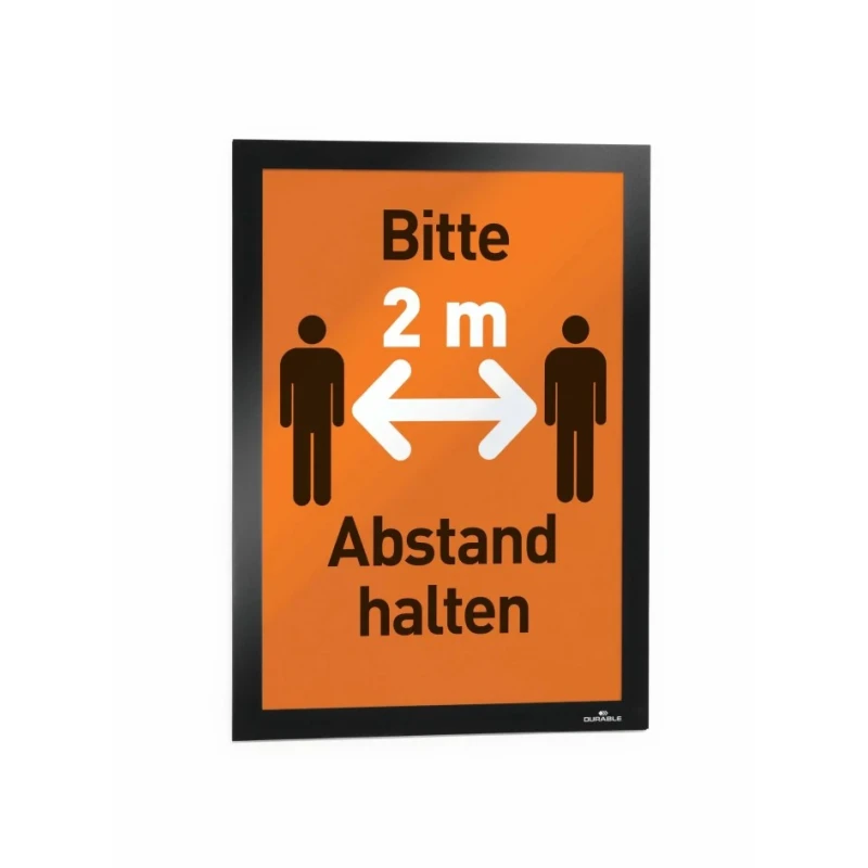 Durable Black A4 Document Display Polyvinyl Chloride 323mm Height 236mm Width 4872-01