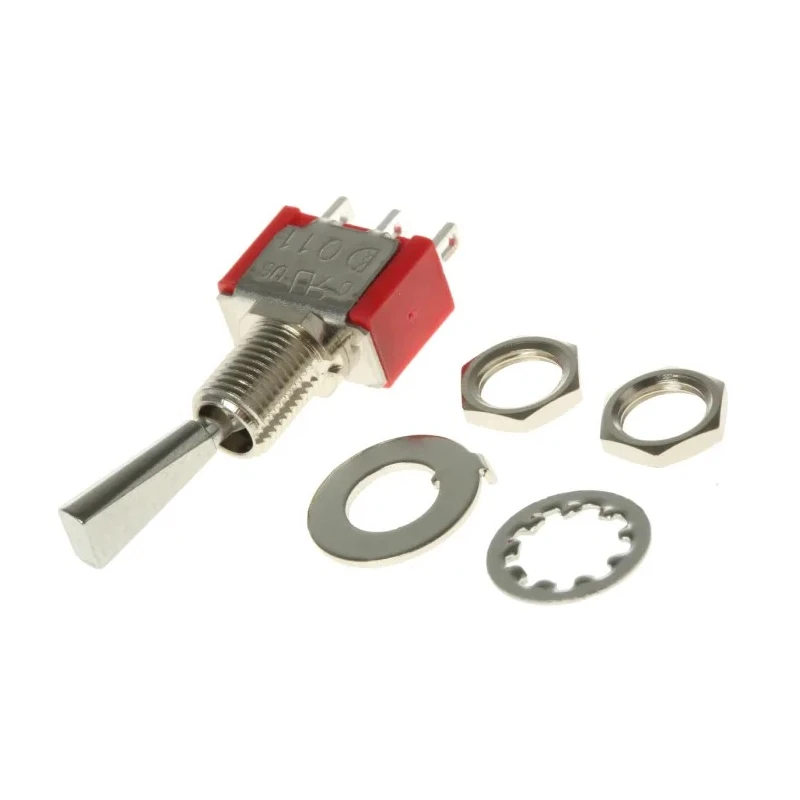 RS PRO Toggle Switch Panel Mount On-On SPDT Solder Terminal 28 V dc 112 V ac 734-7110