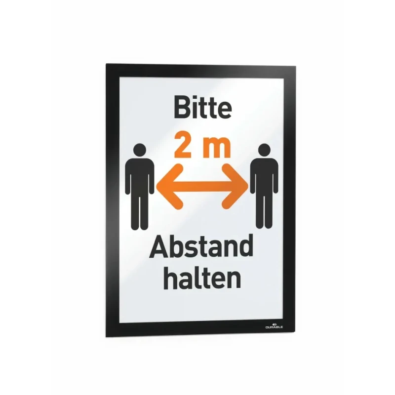 Durable Black A4 Document Display Polyvinyl Chloride 323mm Height 236mm Width 4872-01