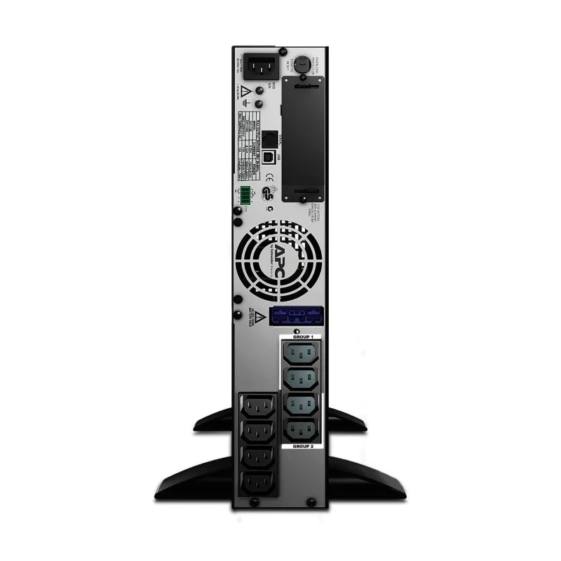 APC 1000 VA Line Interactive Uninterruptible Power Supply 160V-286V Input, 230V Output, 800W Power, Rack/Stand SMX1000I