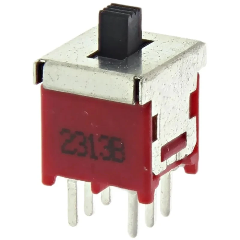 RS PRO PCB Slide Switch DPDT On-Off-On 3A Nylon Actuator 10.16mm x 9mm x 9.2mm 85°C Mechanical Life 30000Cycles 7347252P