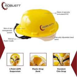 Buy Robustt X Shree Jee Nape Adjusment-Safety Yellow Helmet