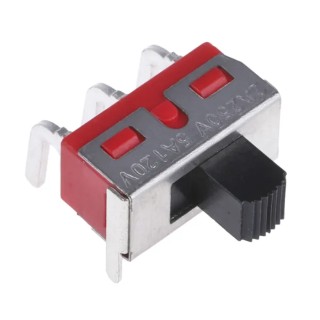 RS PRO PCB Slide Switch SPDT Latching 5A 28V DC Silver Plated Brass 7347296P