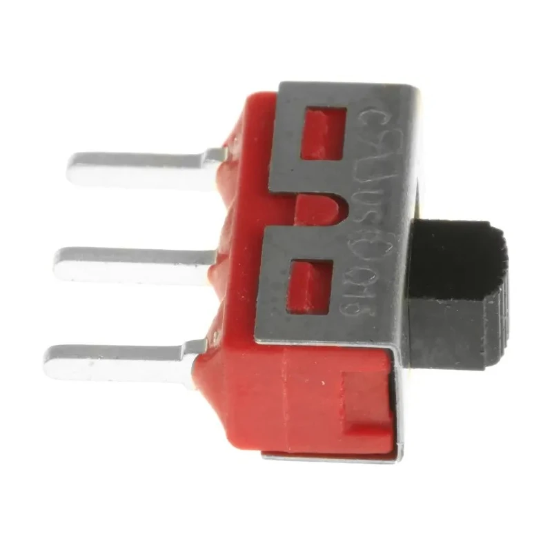 RS PRO PCB Slide Switch SPDT Latching 5A Nylon Actuator 12.7mm x 6.6mm x 6.35mm 7347319P