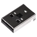 Lumberg Right Angle Through Hole Male USB Type A USB Connector USB 2.0 2410 08