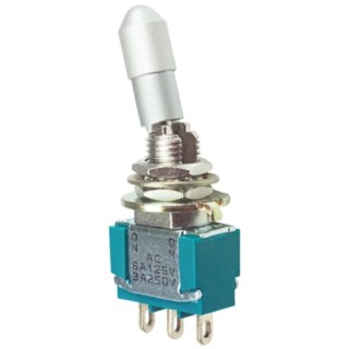 TE Connectivity Panel Mount Toggle Switch On-On SPDT Solder Terminal 24 V dc 125 V ac 3-1437559-4
