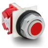 Schneider Electric Harmony 9001K Series Illuminated Push Button Switch, Spring Return, 30 mm Cutout, 1 NC, Red LED 9001KR3RH6