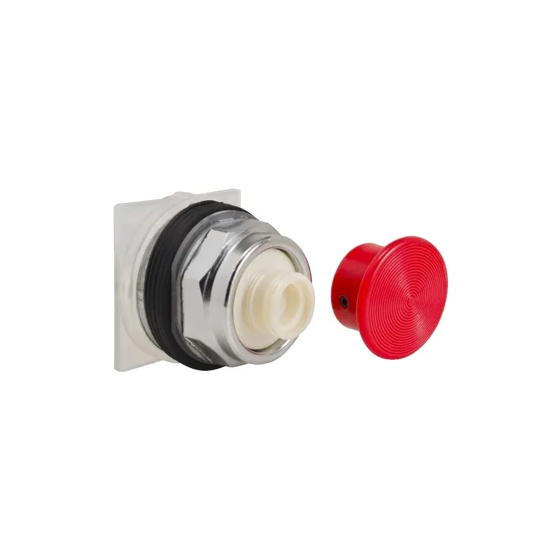 Schneider Electric Harmony 9001K Series Red Momentary Metal Push Button Head 30 mm Cutout IP66 9001KR24R