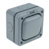 MK Electric Grey 2 Way Light Switch 1 Gang Masterseal IP66 10A 250V Polycarbonate Flush Mount K56401GRY