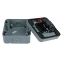 MK Electric Grey 2 Way Light Switch 1 Gang Masterseal IP66 10A 250V Polycarbonate Flush Mount K56401GRY