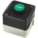 Schneider Electric Spring Return Push Button Control Station SPST Polycarbonate Enclosure IP69K, IP67, IP66 XALD103