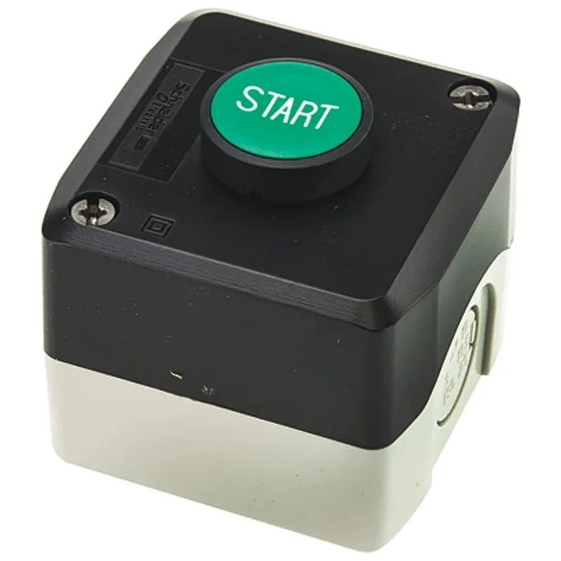 Schneider Electric Spring Return Push Button Control Station SPST Polycarbonate Enclosure IP69K, IP67, IP66 XALD103
