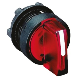 Schneider Electric Harmony Series 3 Position Illuminated Selector Switch Head 22 mm Cutout Red Handle IP65 ZB5AK1343