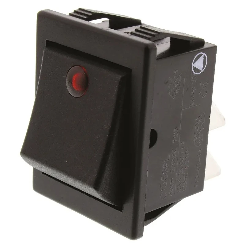 Arcolectric (Bulgin) Ltd DPST On-Off On-Off Rocker Switch Panel Nylon Housing 16A Current C1553PLNAAB