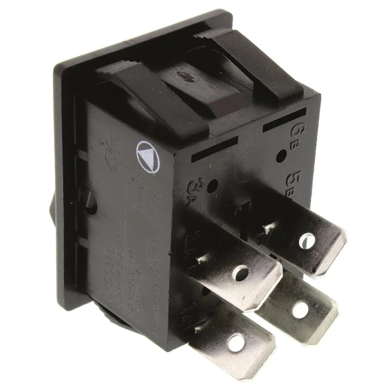 Arcolectric (Bulgin) Ltd DPST On-Off On-Off Rocker Switch Panel Nylon Housing 16A Current C1553PLNAAB