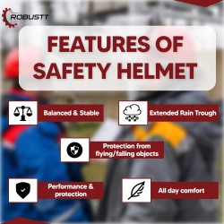 Buy Robustt X Shree Jee Nape Type Adjusment-Safety Red Helmet