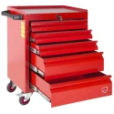 RS PRO Heavy Duty 5 Drawer Wheeled Steel Roller Cabinet with Central Locking System 753-1576