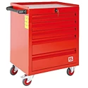 RS PRO Heavy Duty 5 Drawer Wheeled Steel Roller Cabinet with Central Locking System 753-1576