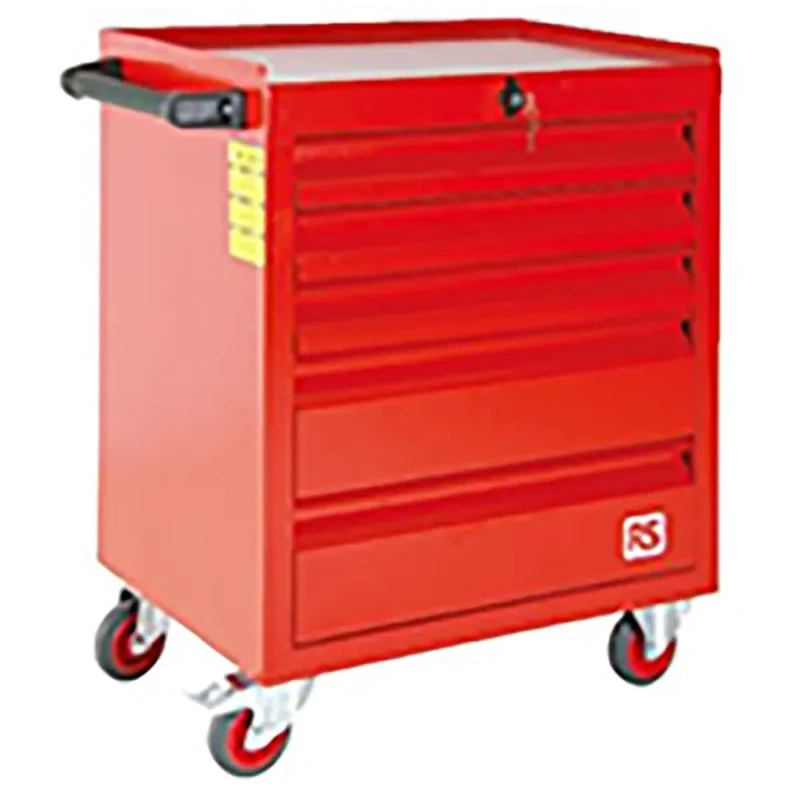 RS PRO Heavy Duty 5 Drawer Wheeled Steel Roller Cabinet with Central Locking System 753-1576