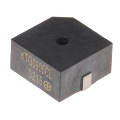 Kingstate 80 dB Surface Mount Continuous Tone Magnetic Buzzer Component 4 V AC - 7 V AC KTG0905CL