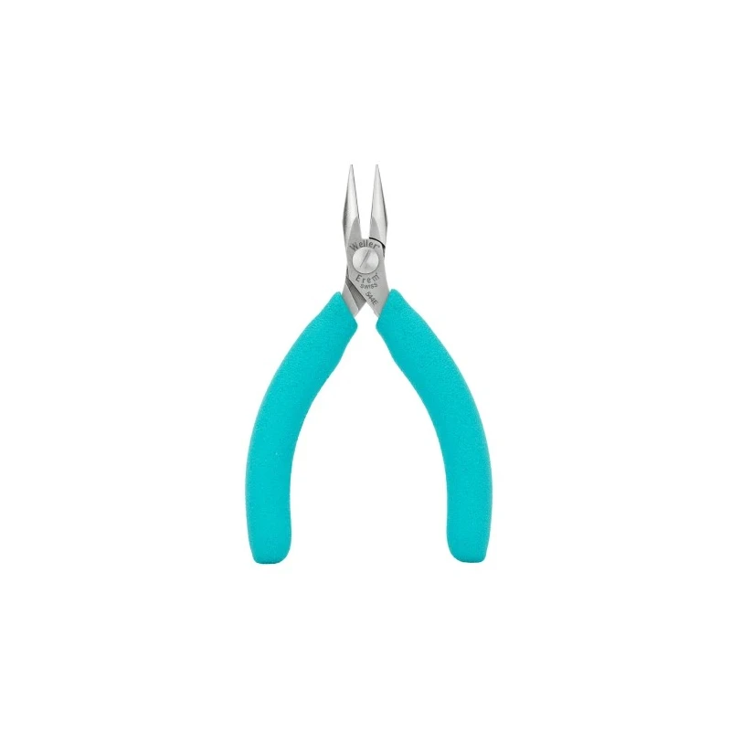 Weller Erem Long Nose Plier Chain Nose, 120mm Overall Length, 23mm Jaw Length, ESD Safe 544E