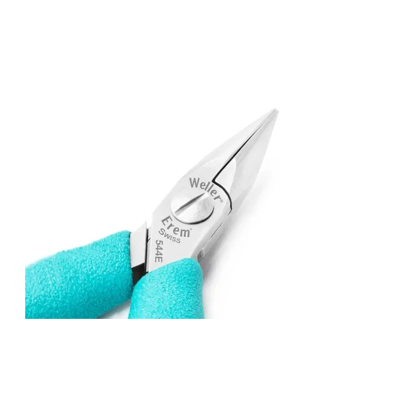 Weller Erem Long Nose Plier Chain Nose, 120mm Overall Length, 23mm Jaw Length, ESD Safe 544E